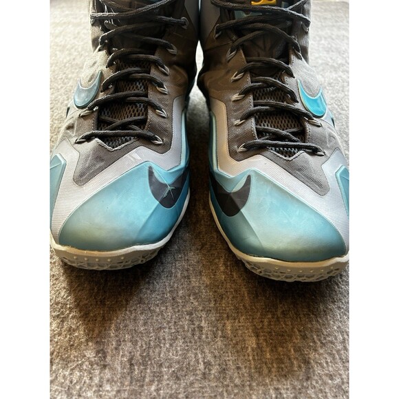 Nike Lebron 11 XI Armory Slate Sneakers Gamma Blue 2013 Men\'s Sz 13  #616175-401
